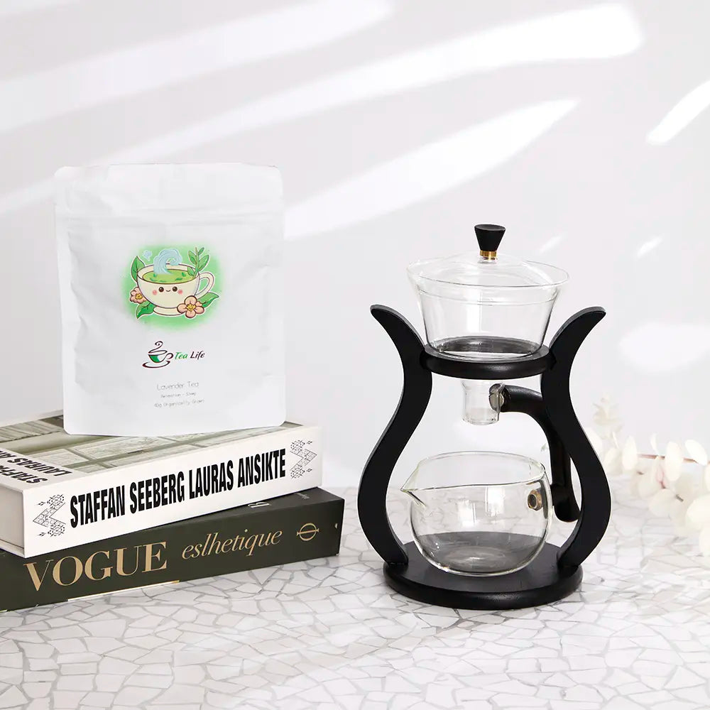Magnetic Stand Glass Teapot