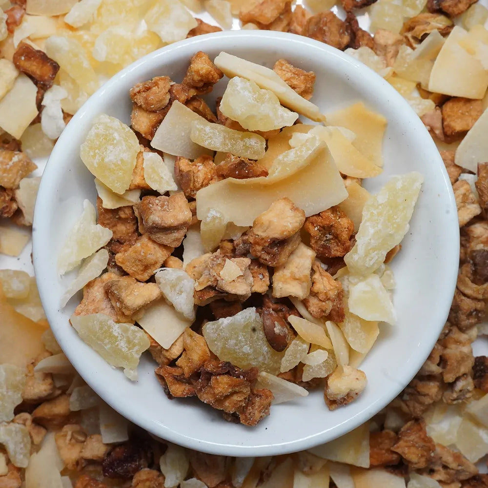 Island fruit tea top view