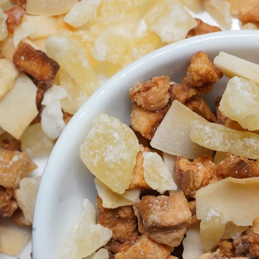 Island fruit tea close view