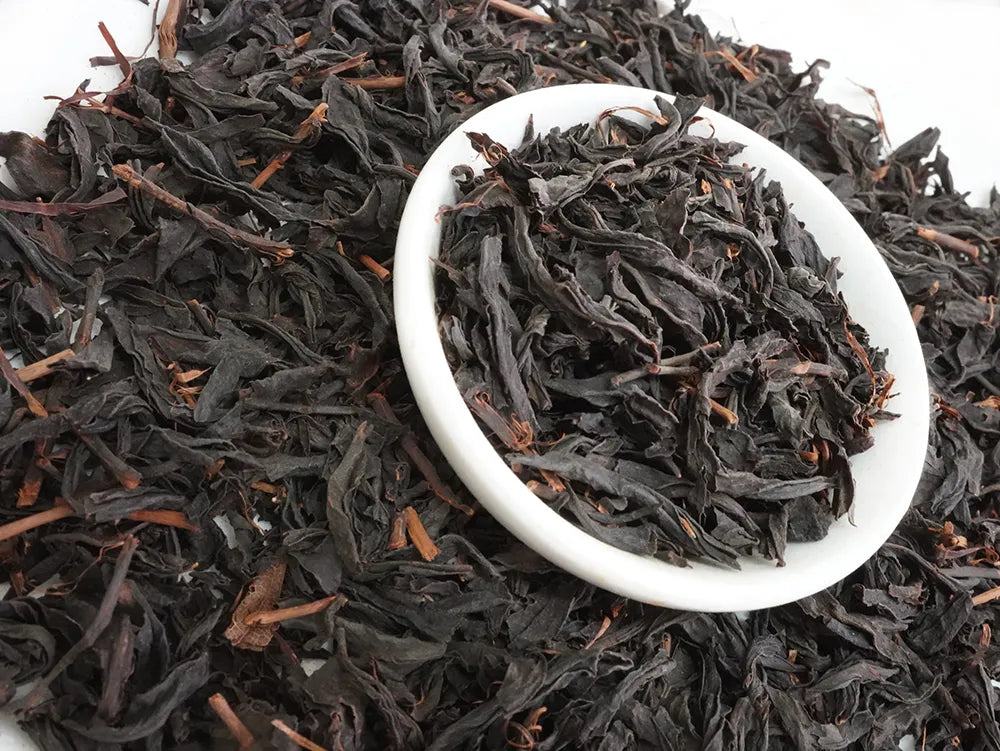angle view of taiwan black tea