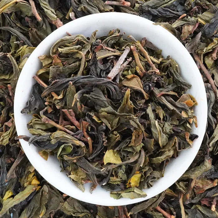 taiwan wenchan pouchong tea top view