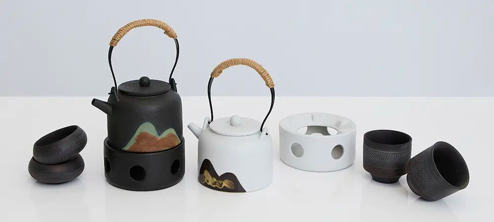 High Mountain Teapot with Ceramic Candle Heater