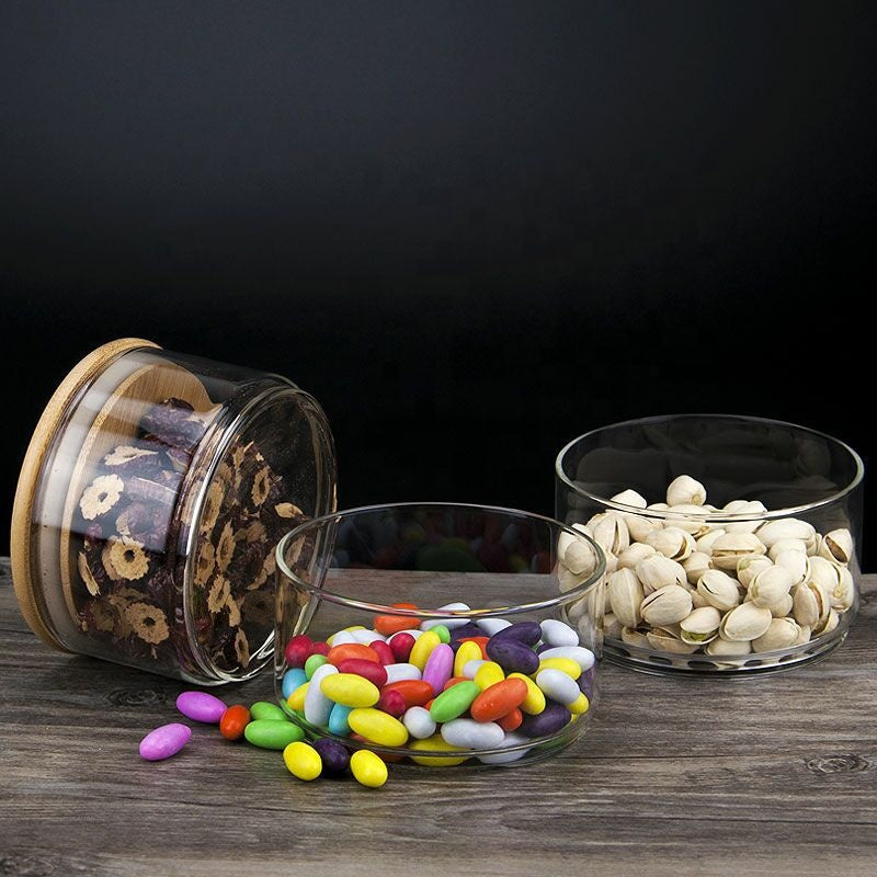 Woody Handblown Stackable Storage Jar - Jar - accessory, Catch, Glass, Jar, Kogan, spo-default, spo-disabled - Tea Life™