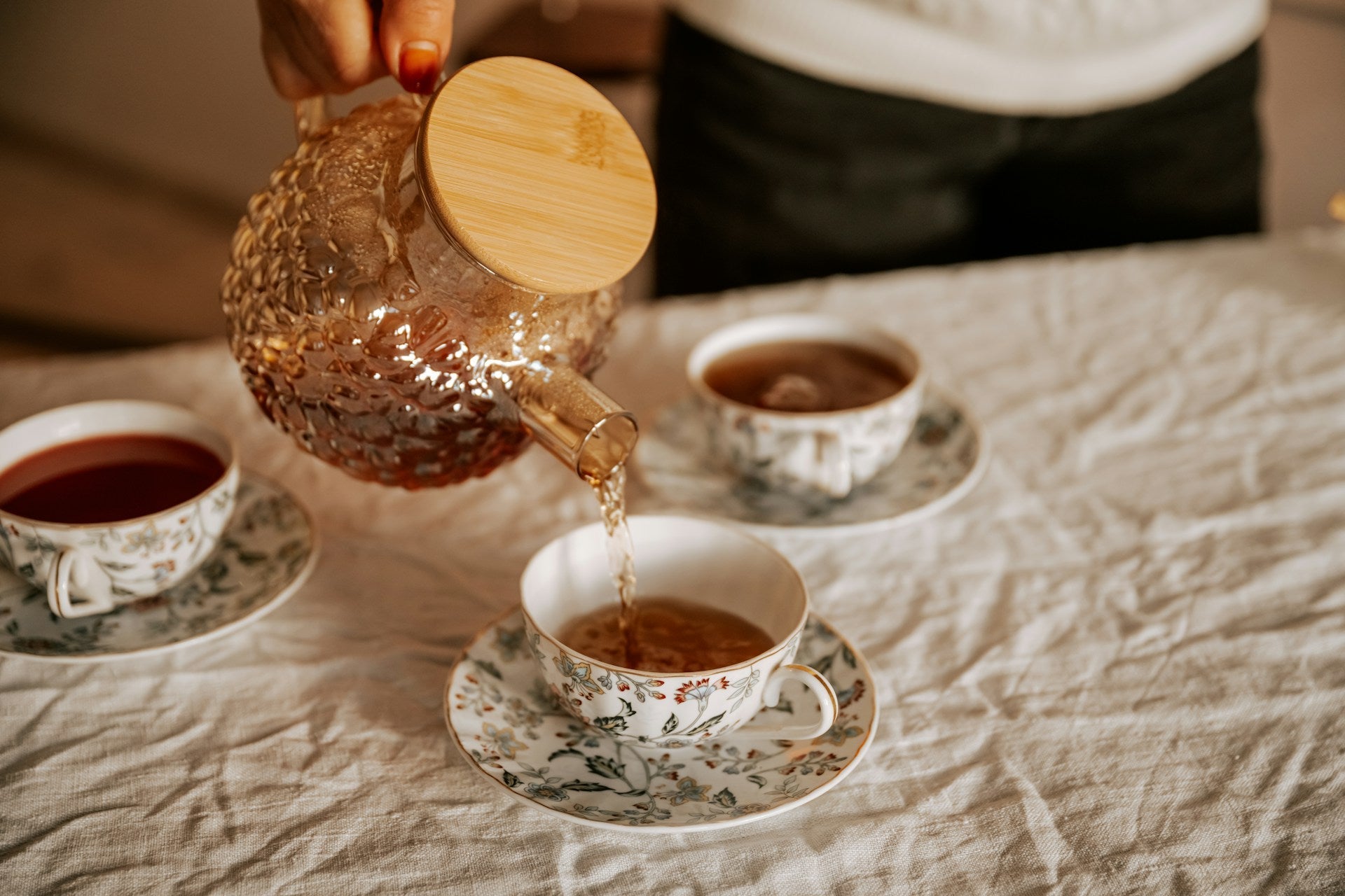 chamomile tea before bed for better relaxation