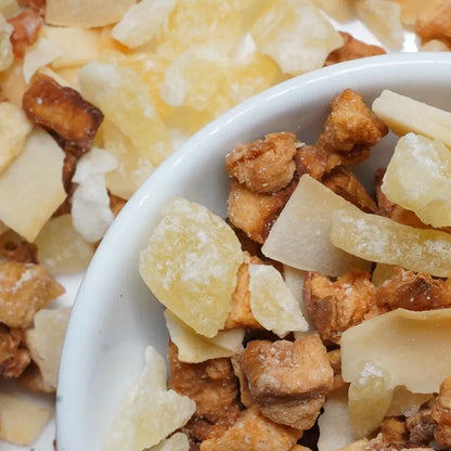 Island fruit tea close view 